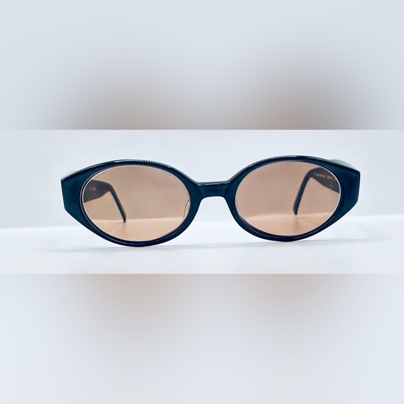 Vintage Jones New York JNS208 Blue Gray Oval Sunglasses Frames Only - Picture 3 of 8